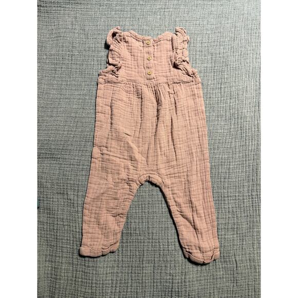 Jamie Kay Rose Pink Romper One Piece Onesie Ruffle Sleeve Girls Outfit Size 2T - Picture 4 of 4